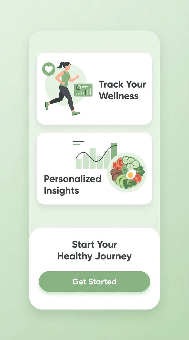 health app onboarding ui