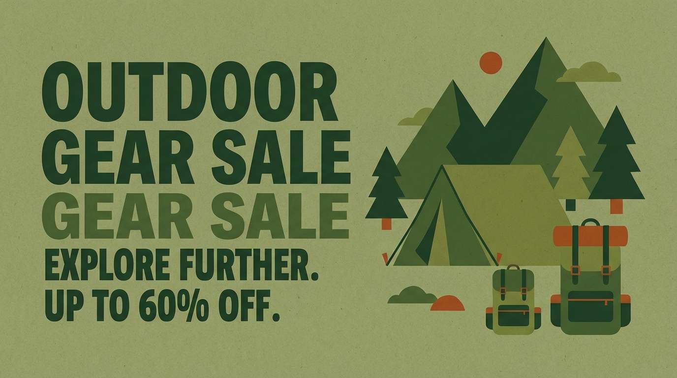 outdoor sale banner design
