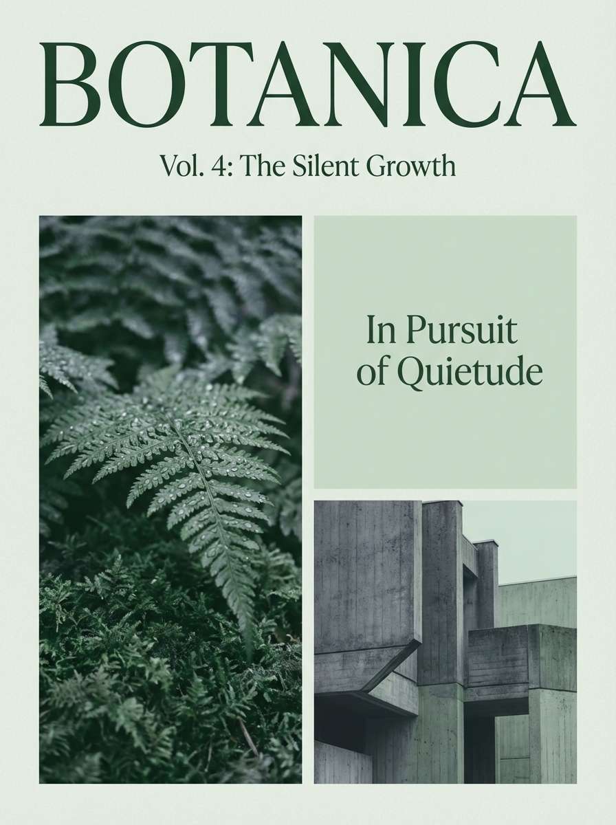 moody editorial cover layout