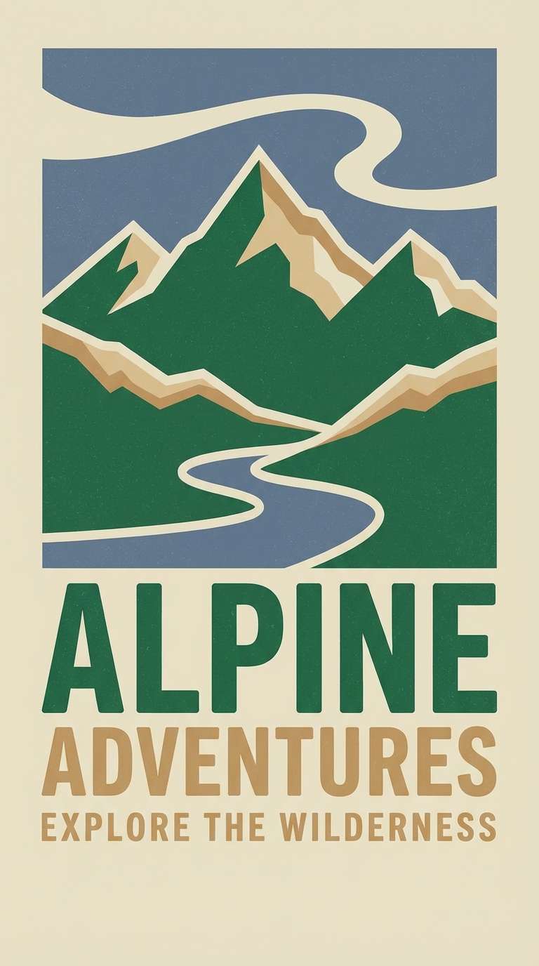alpine travel poster
