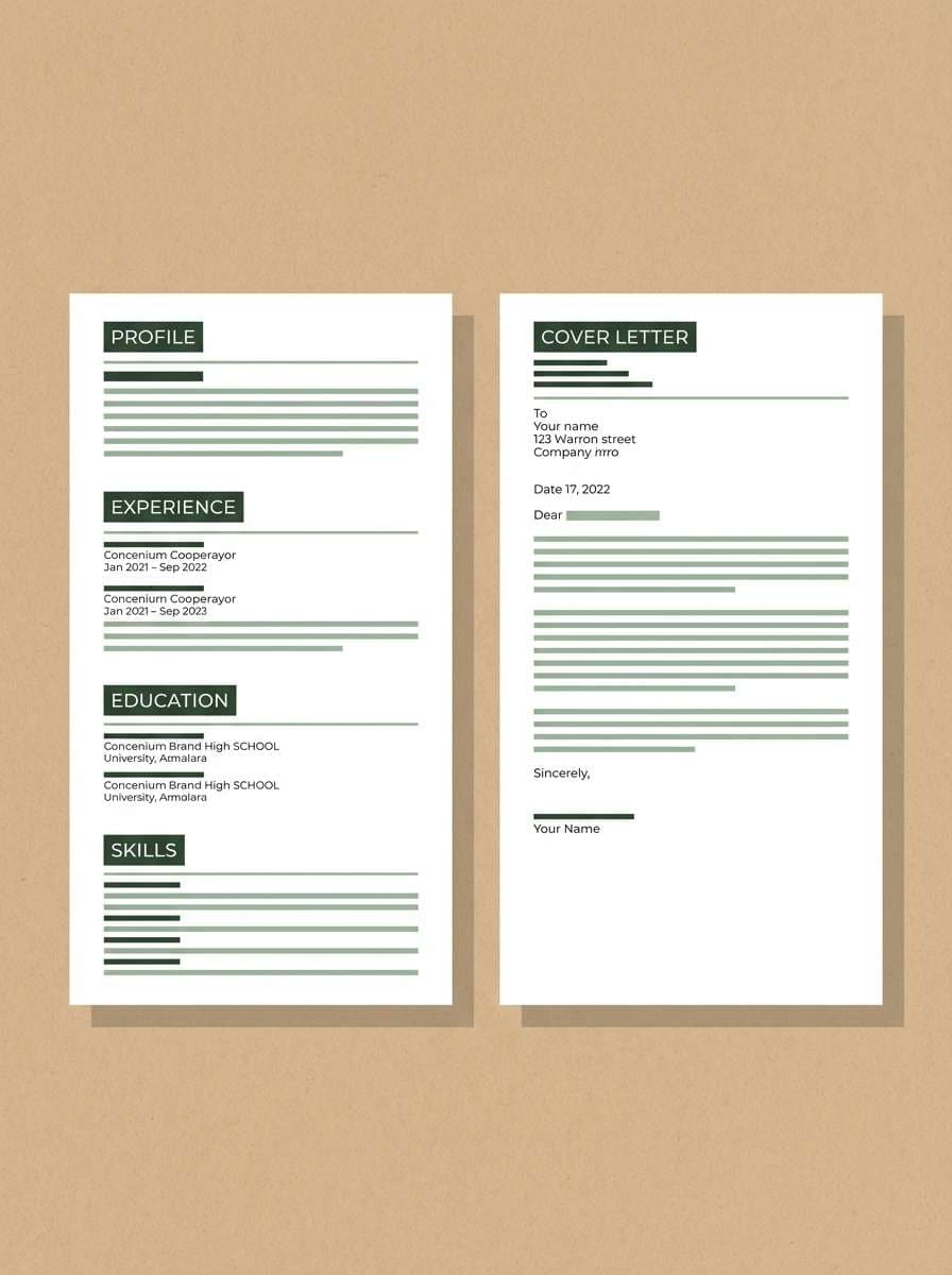 minimal resume template