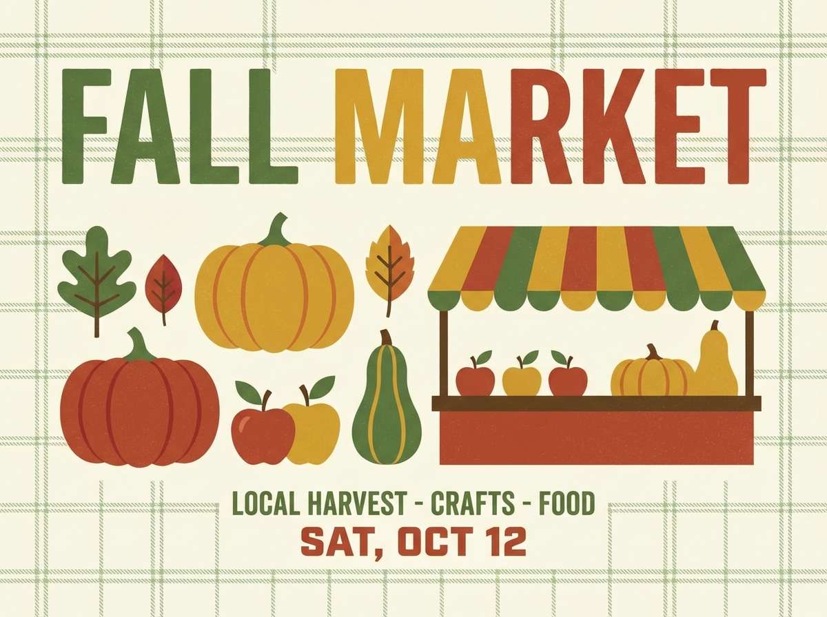 fall market poster