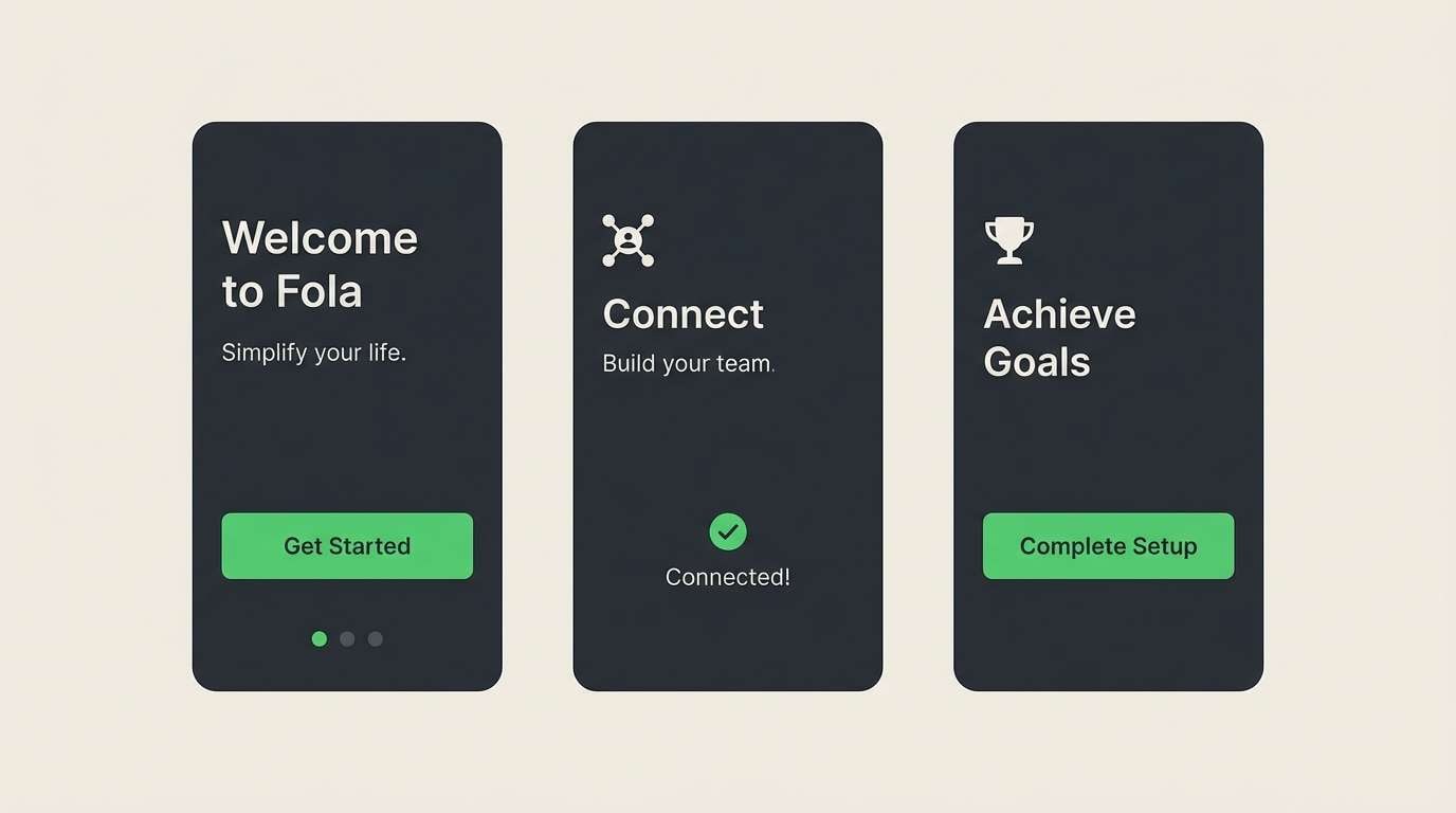 app onboarding screens