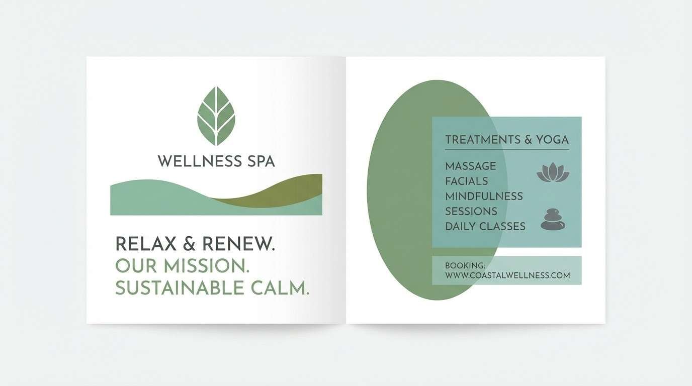 spa brochure layout