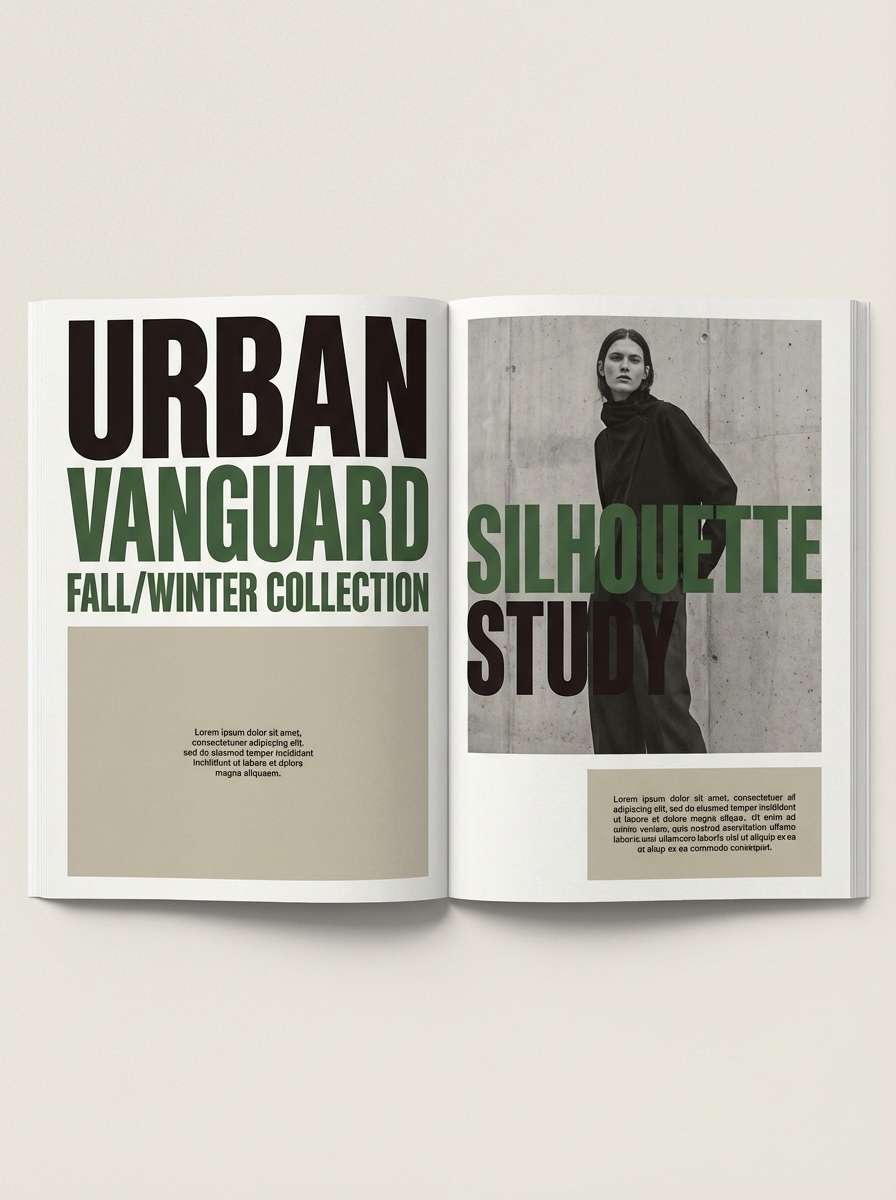 fashion editorial layout