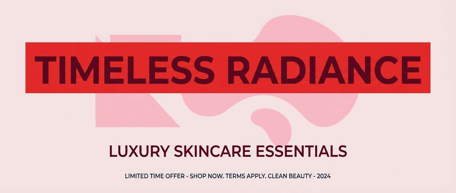 beauty banner in reds and pinks