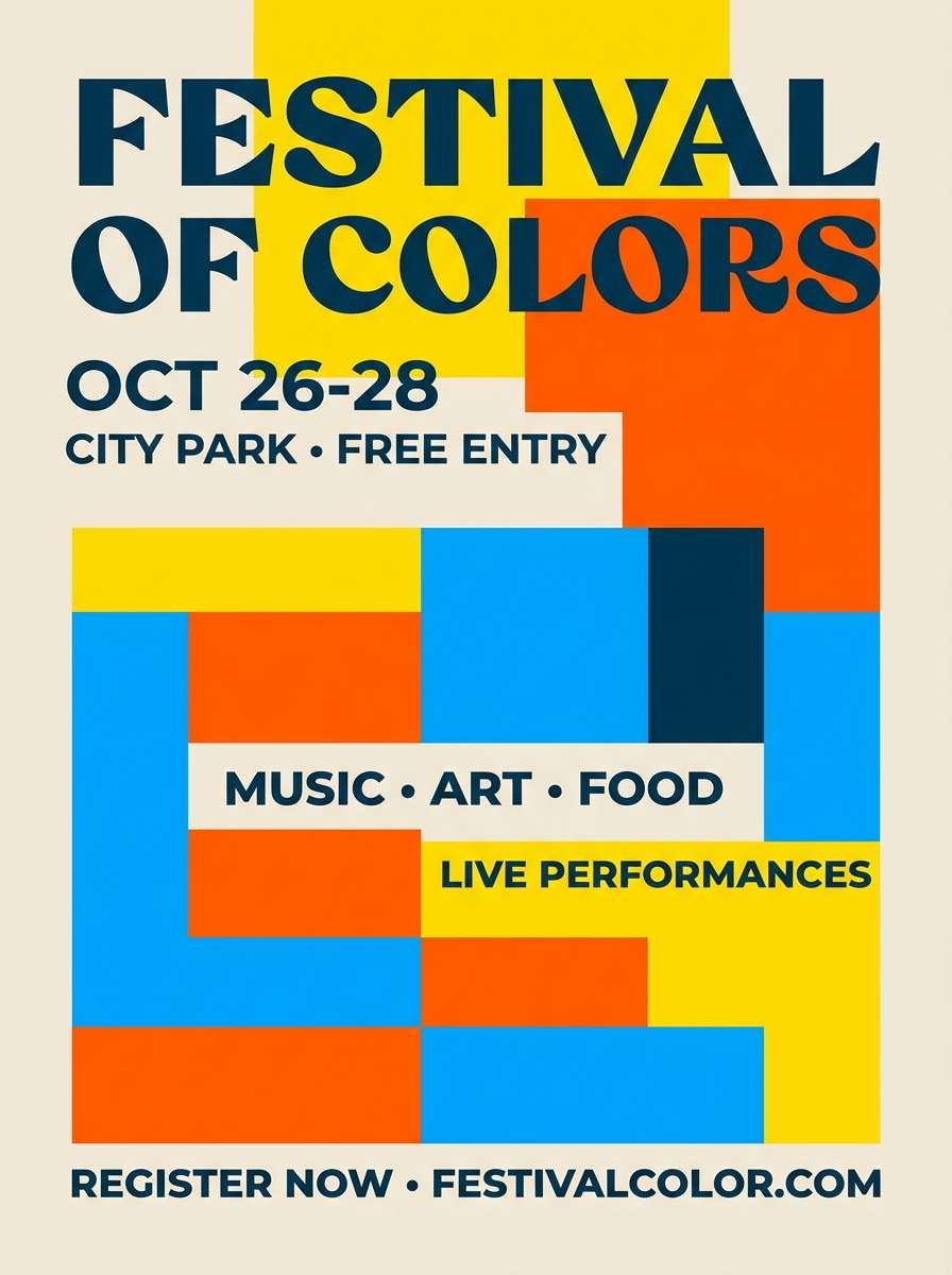 festival flyer design