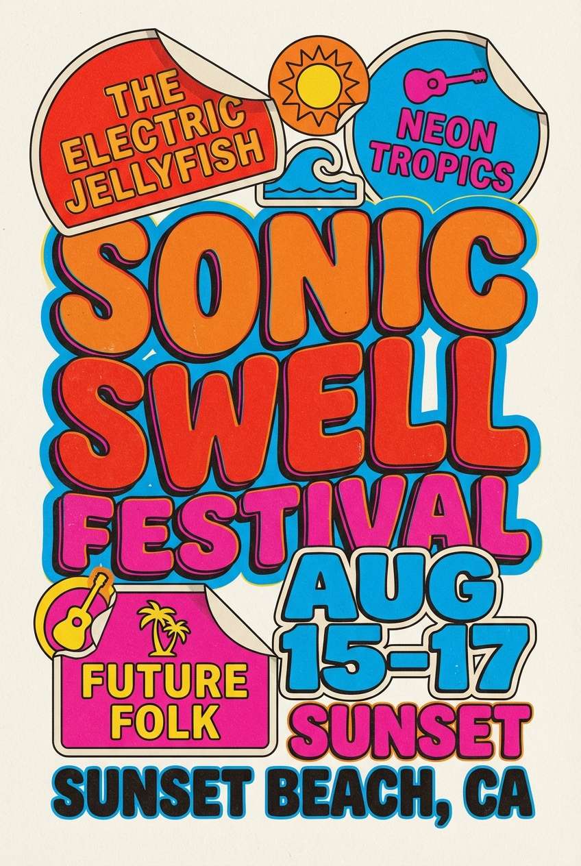 music promo poster design