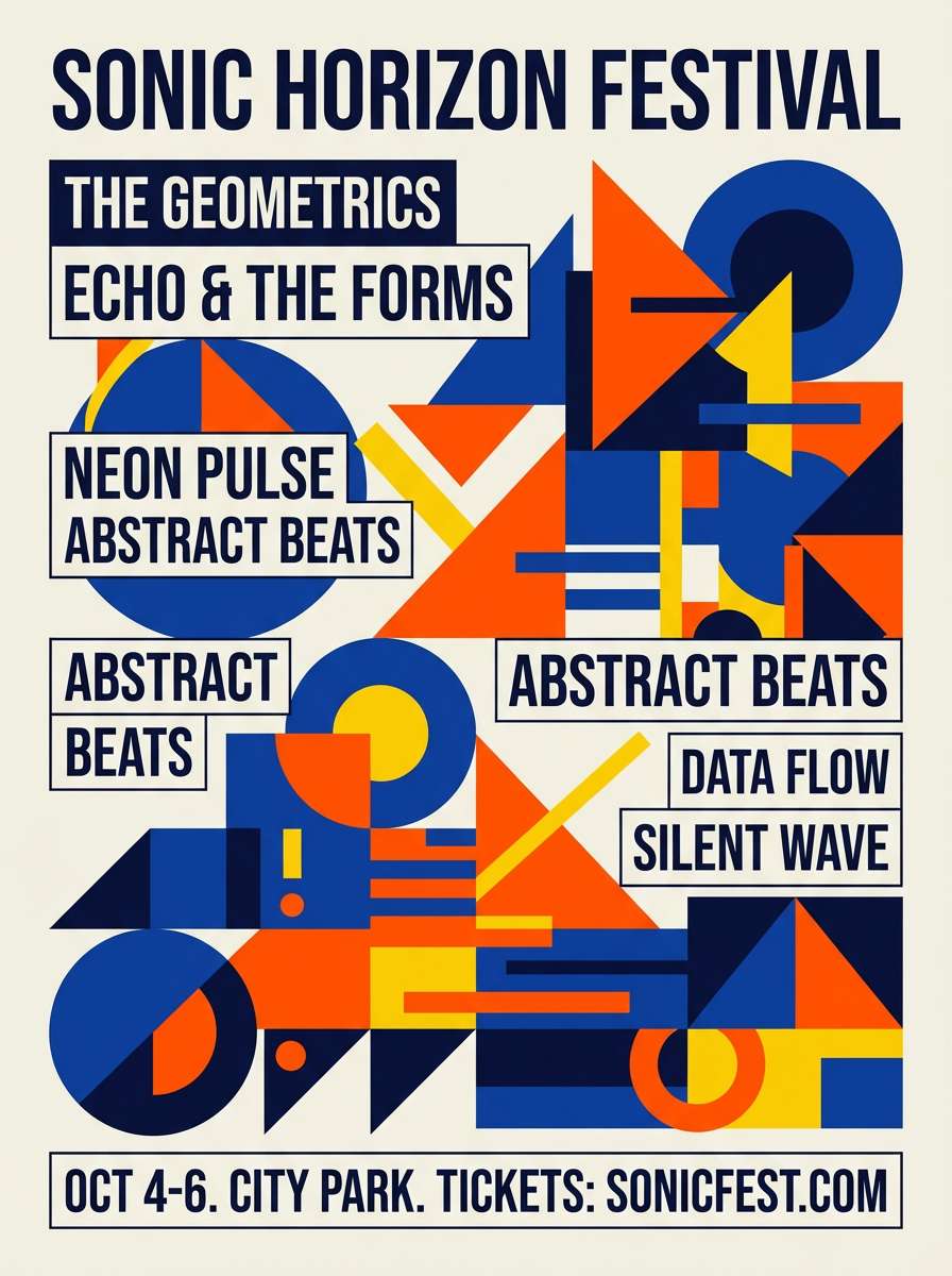 festival poster layout