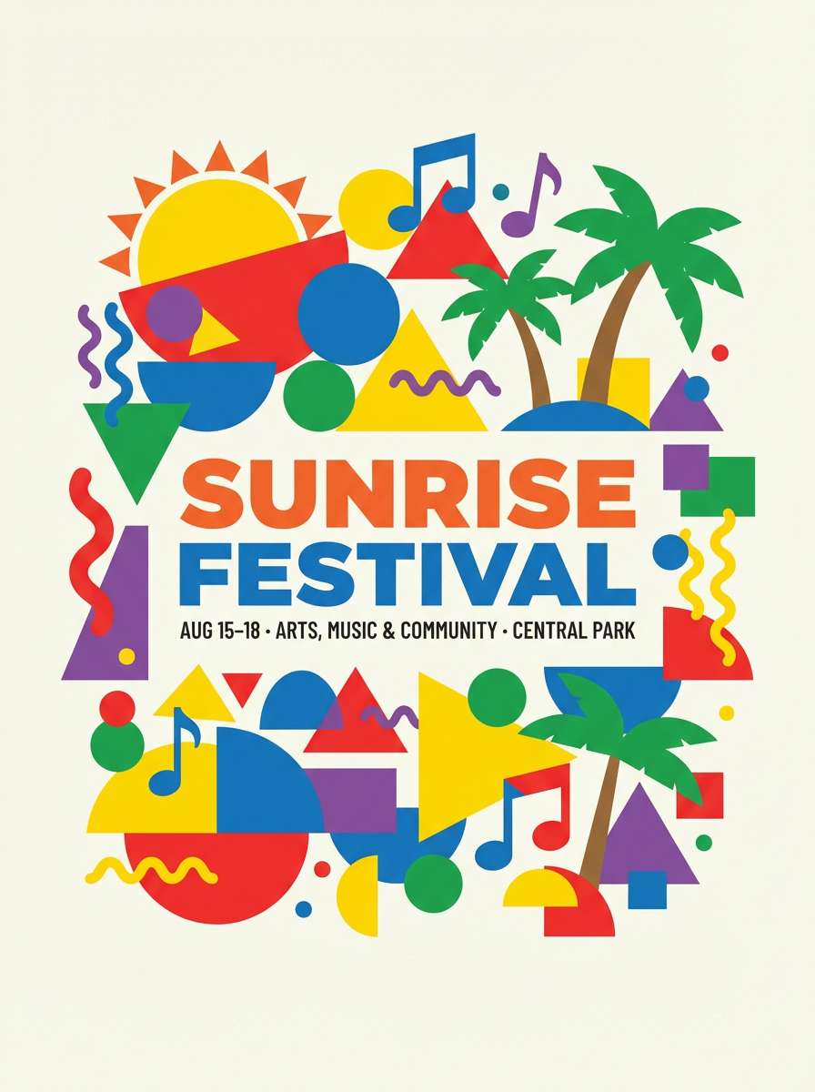 festival poster graphic