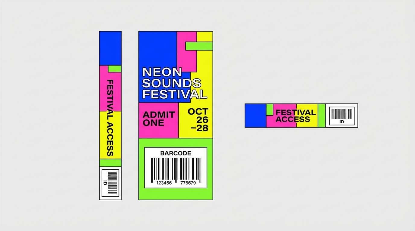festival wristband design