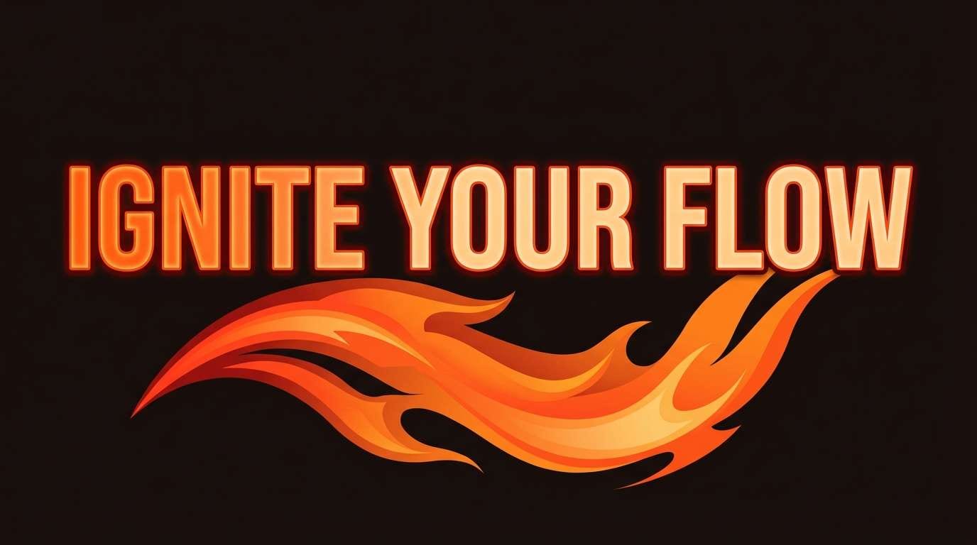 fiery stream thumbnail design