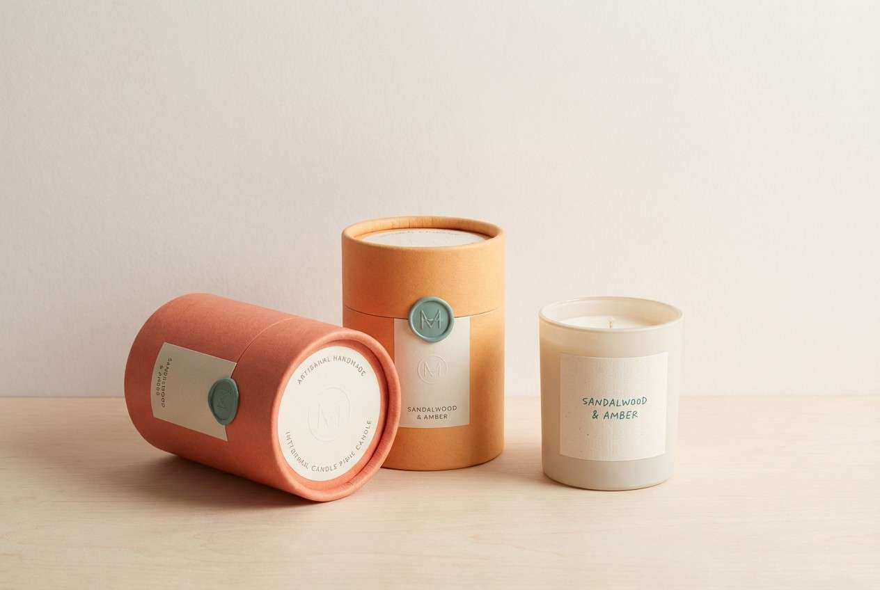 handmade candle packaging