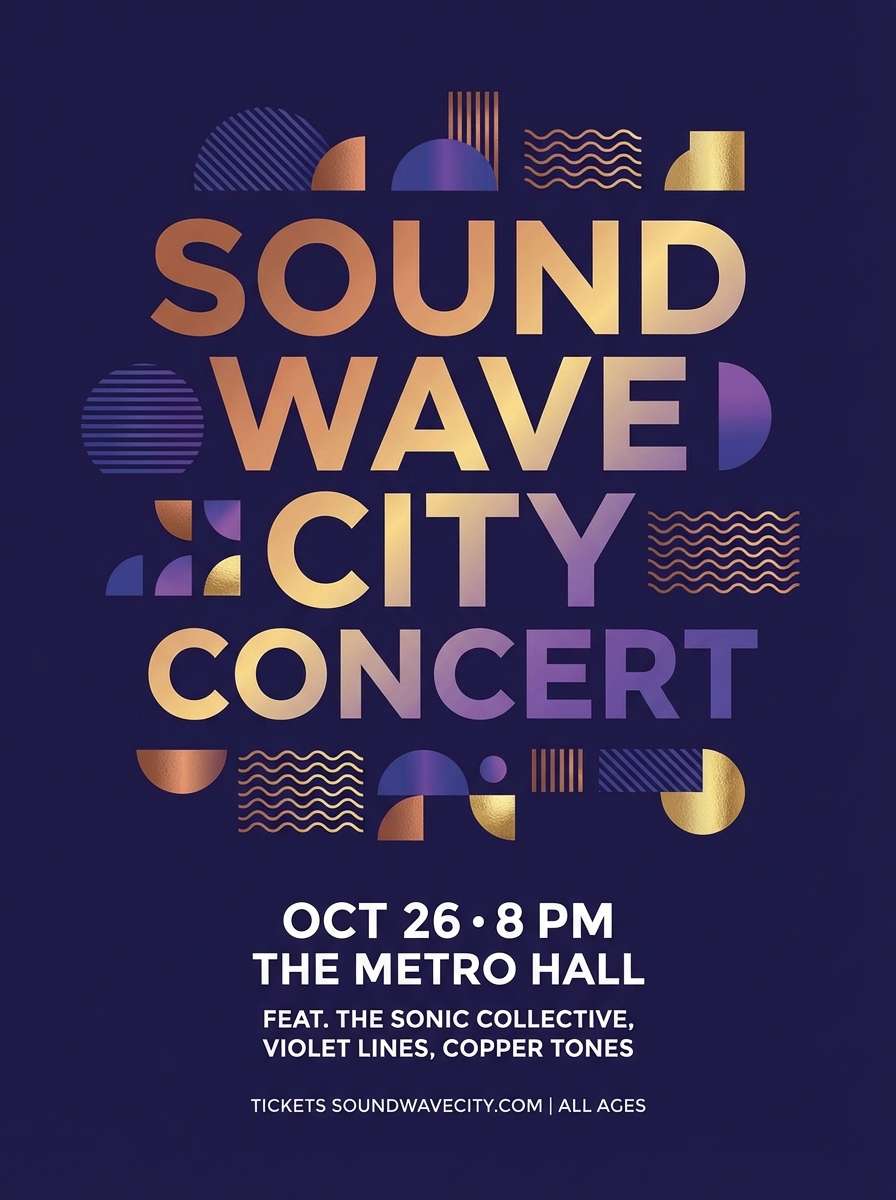 concert flyer design