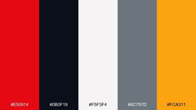 film poster drama color palette with hex codes