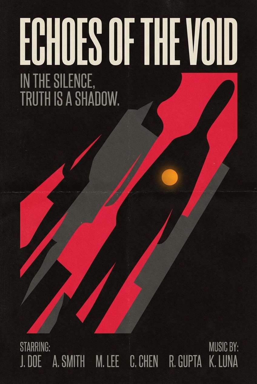 cinematic red black poster