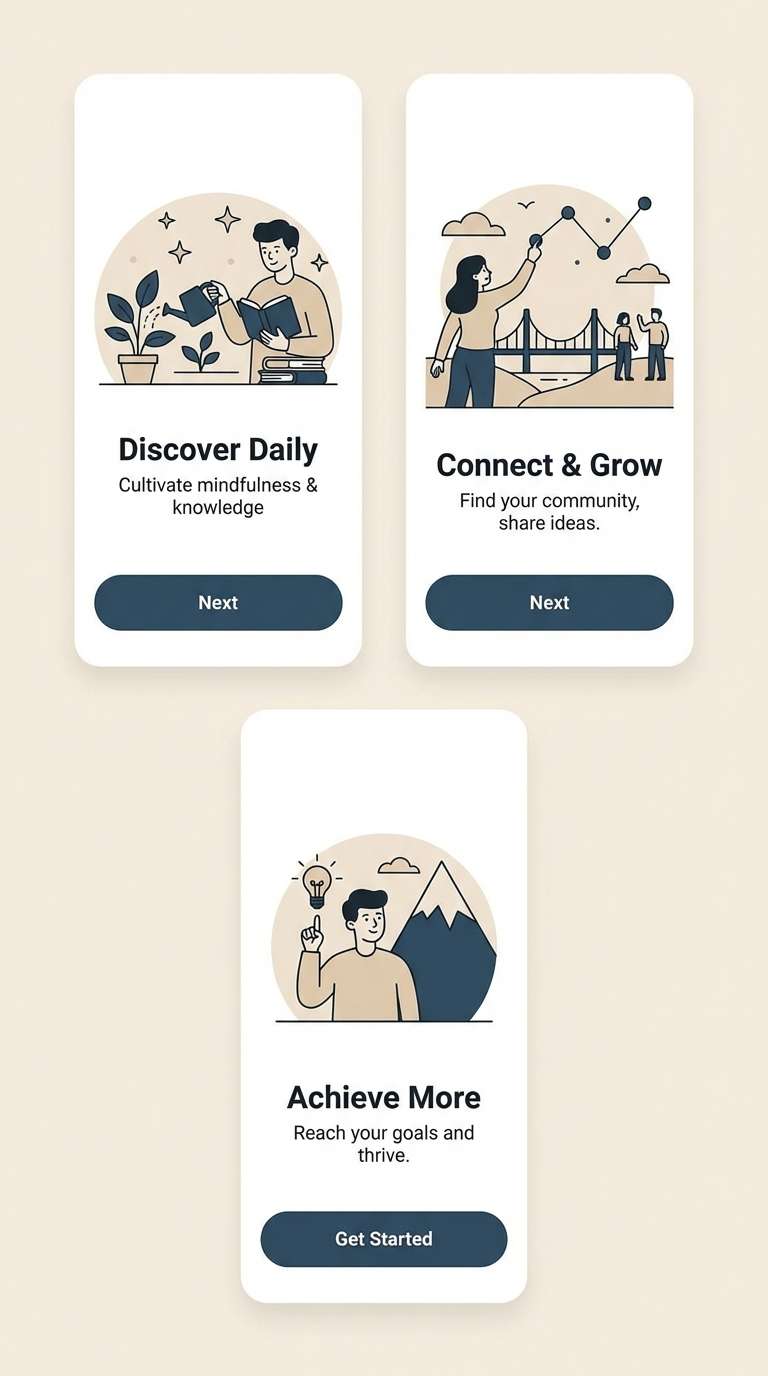 finance onboarding in navy neutrals