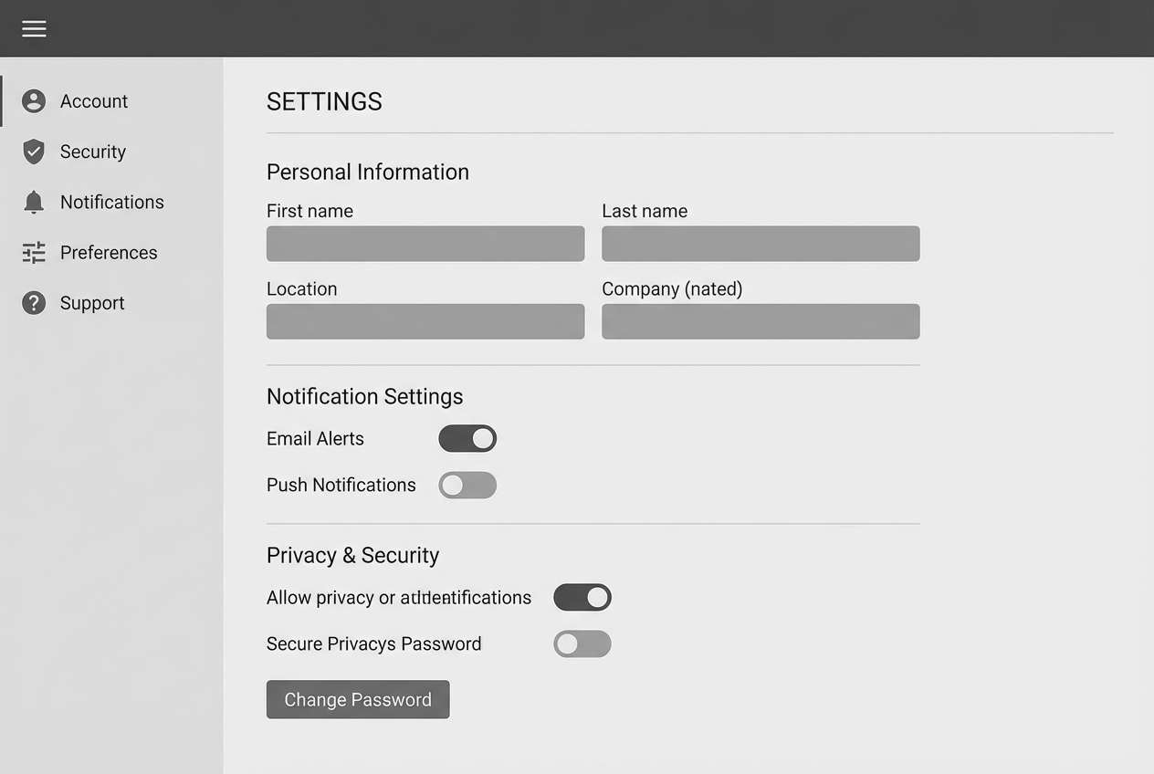 graphite settings ui