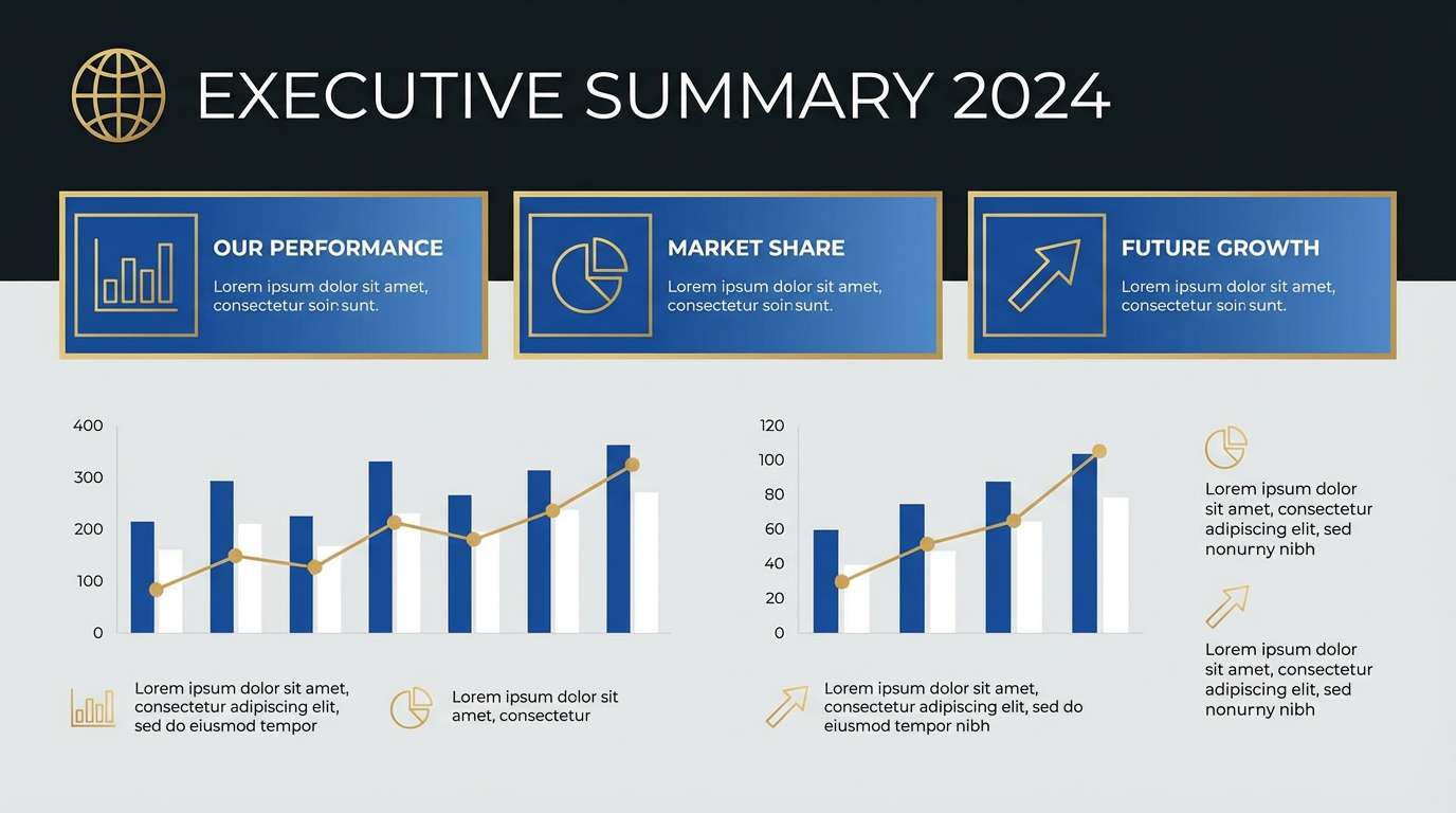 dark fintech slide template