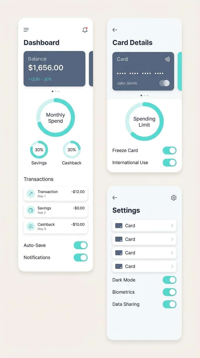fintech app ui