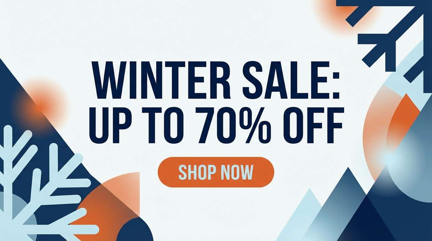 winter sale hero banner