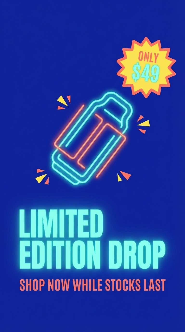 limited drop social ad