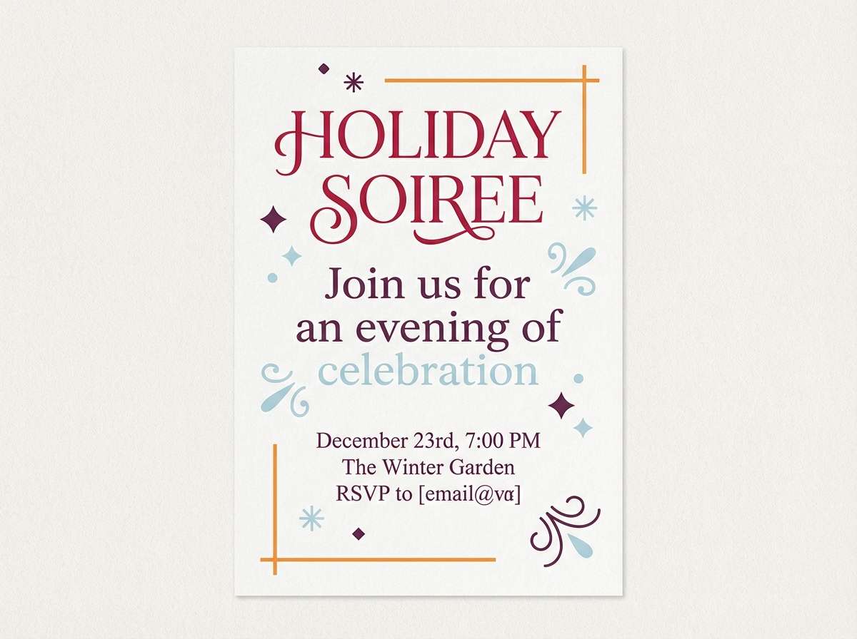 holiday party invitation