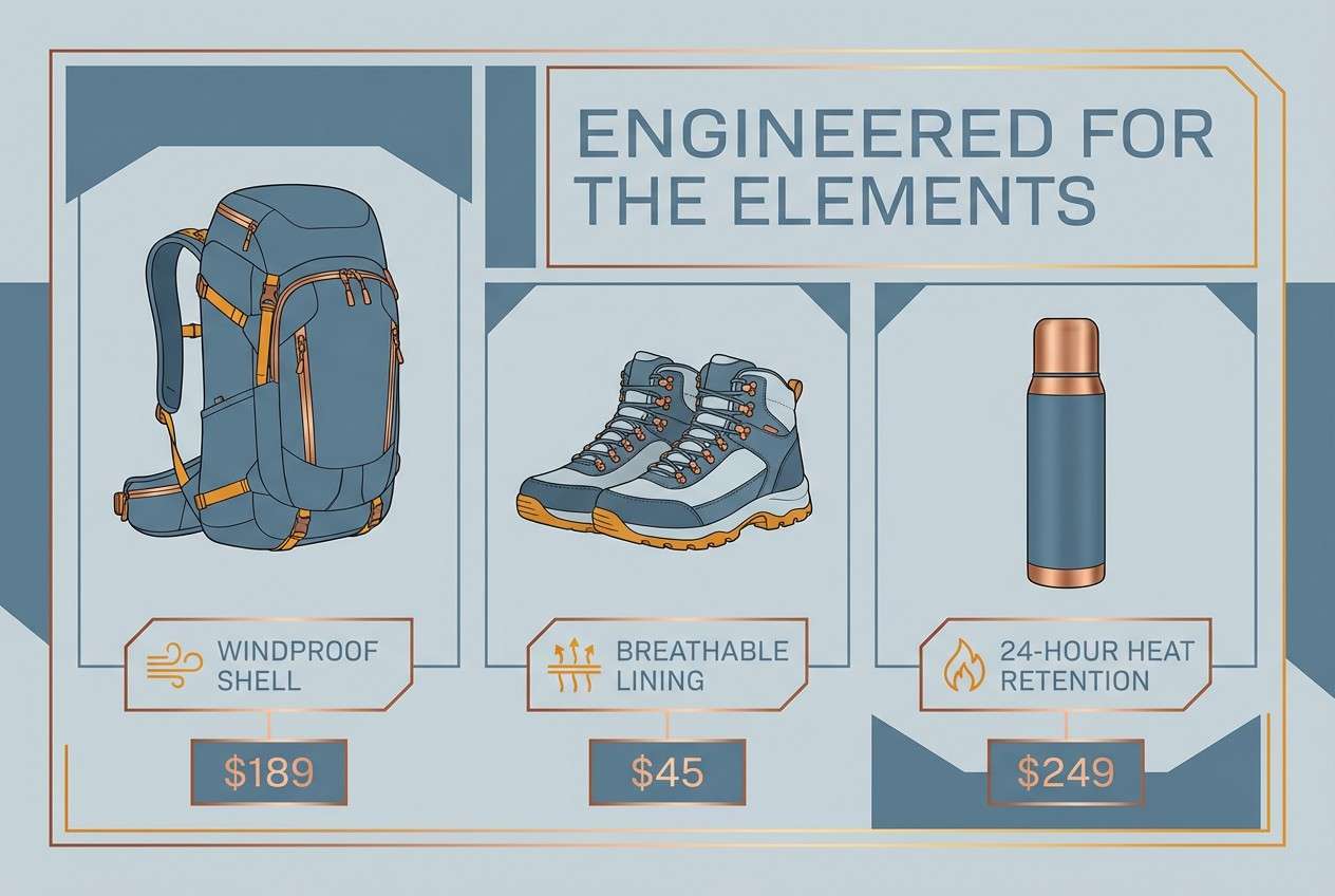 outdoor gear product ad