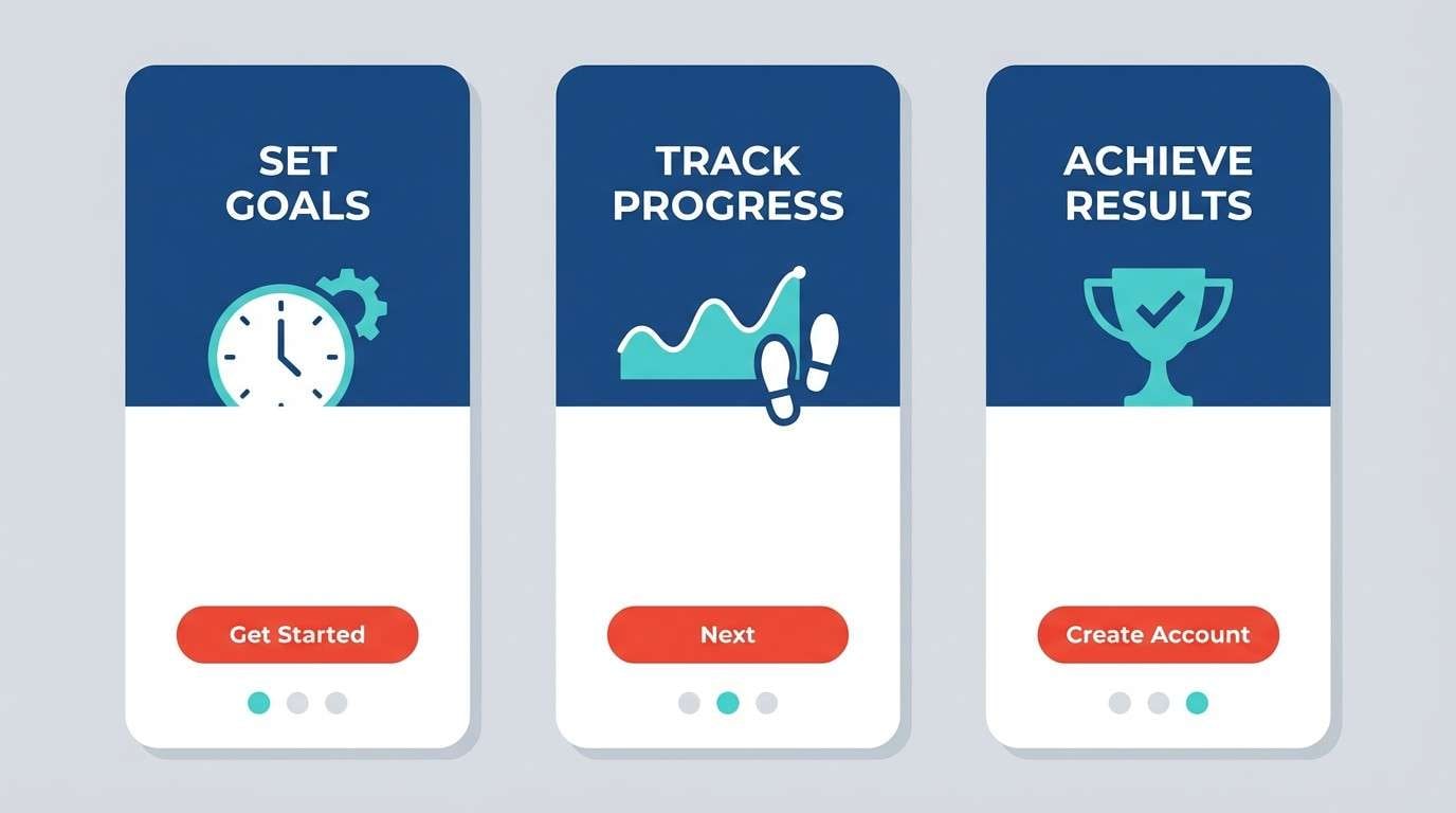 fitness app onboarding ui