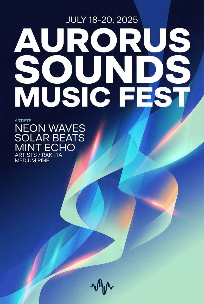 aurora festival poster