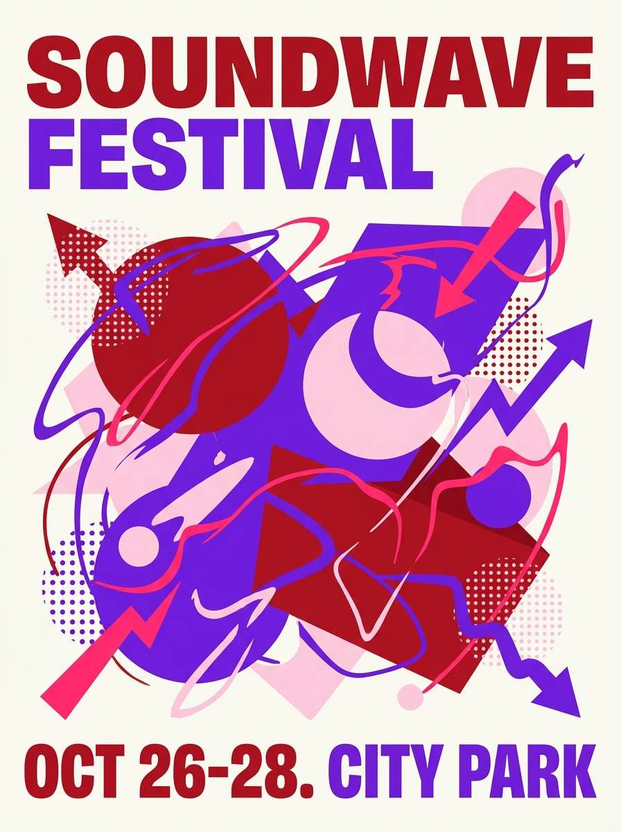 pop festival poster design