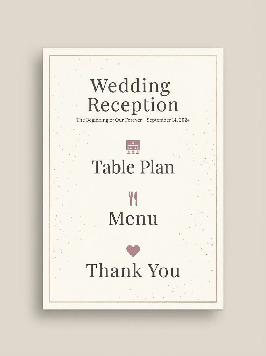 wedding signage design board