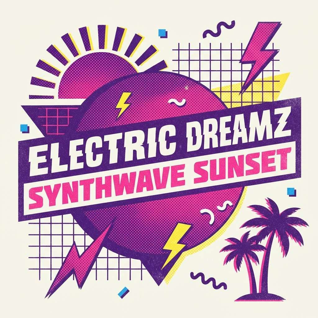 retro album cover art