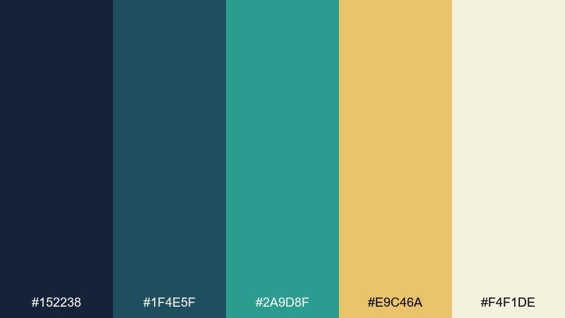 fisherman knit sea color palette with hex codes