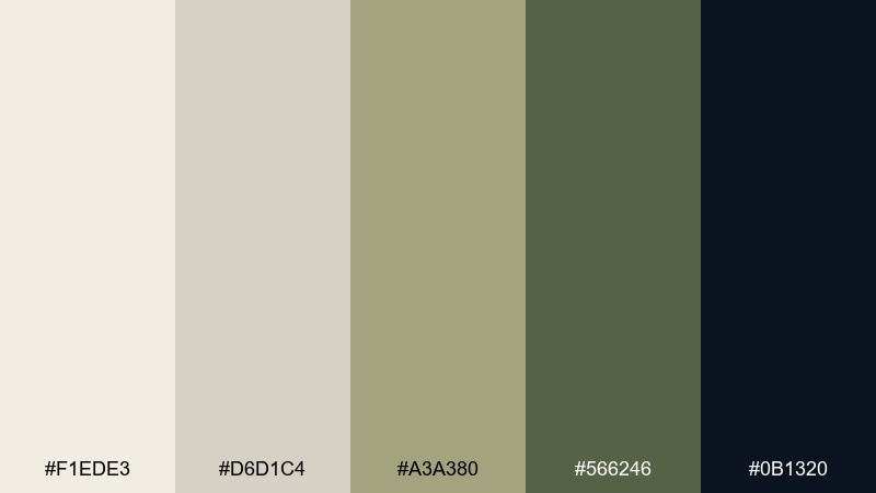 fisherman net neutral color palette with hex codes