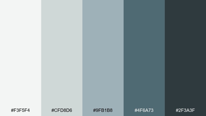 fjord mist scandinavian color palette with hex codes