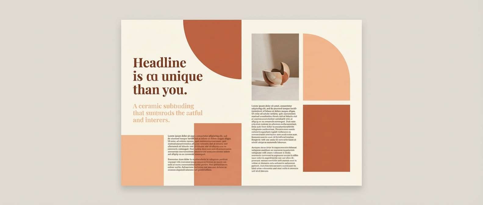 terracotta editorial spread