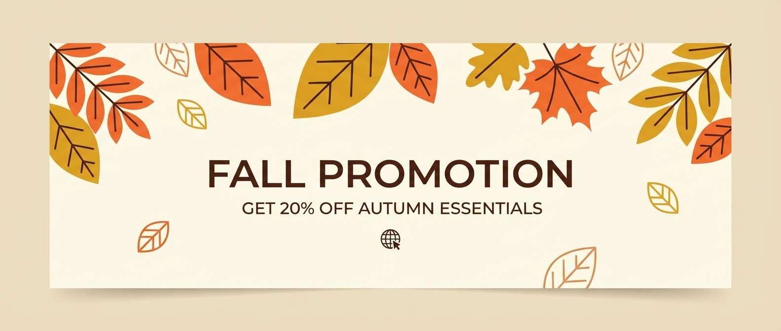fall promo email header