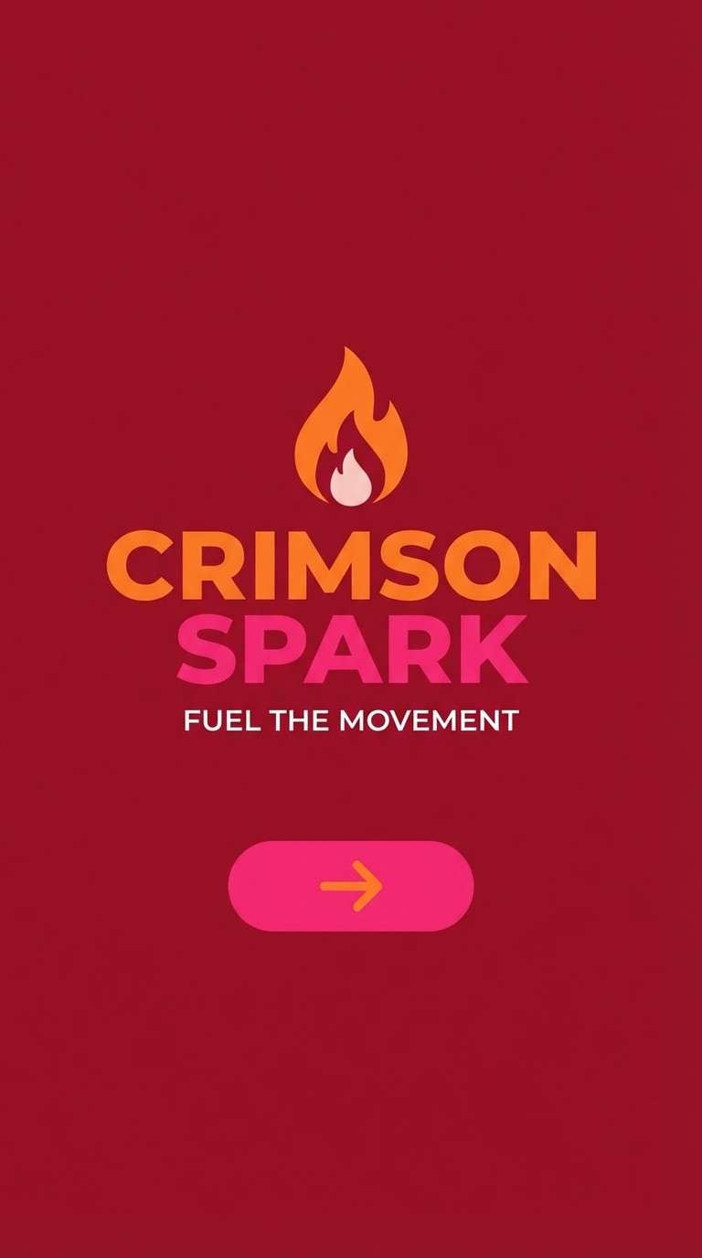 red app splash screen