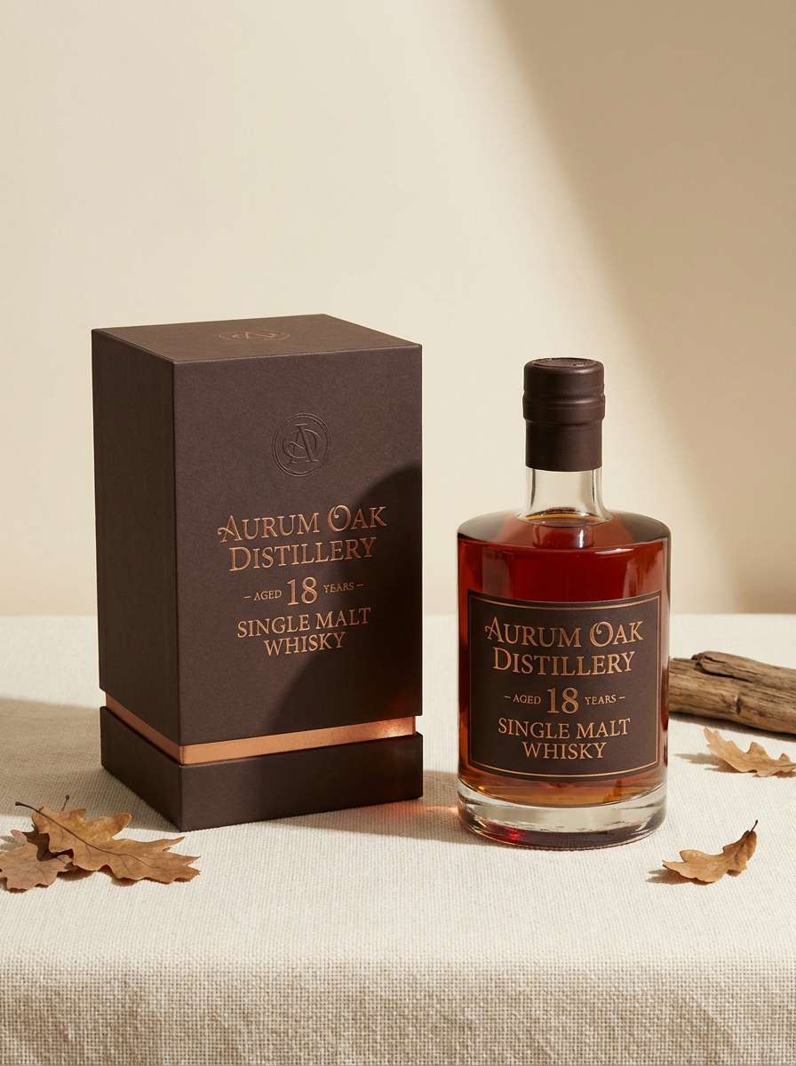 premium whiskey label