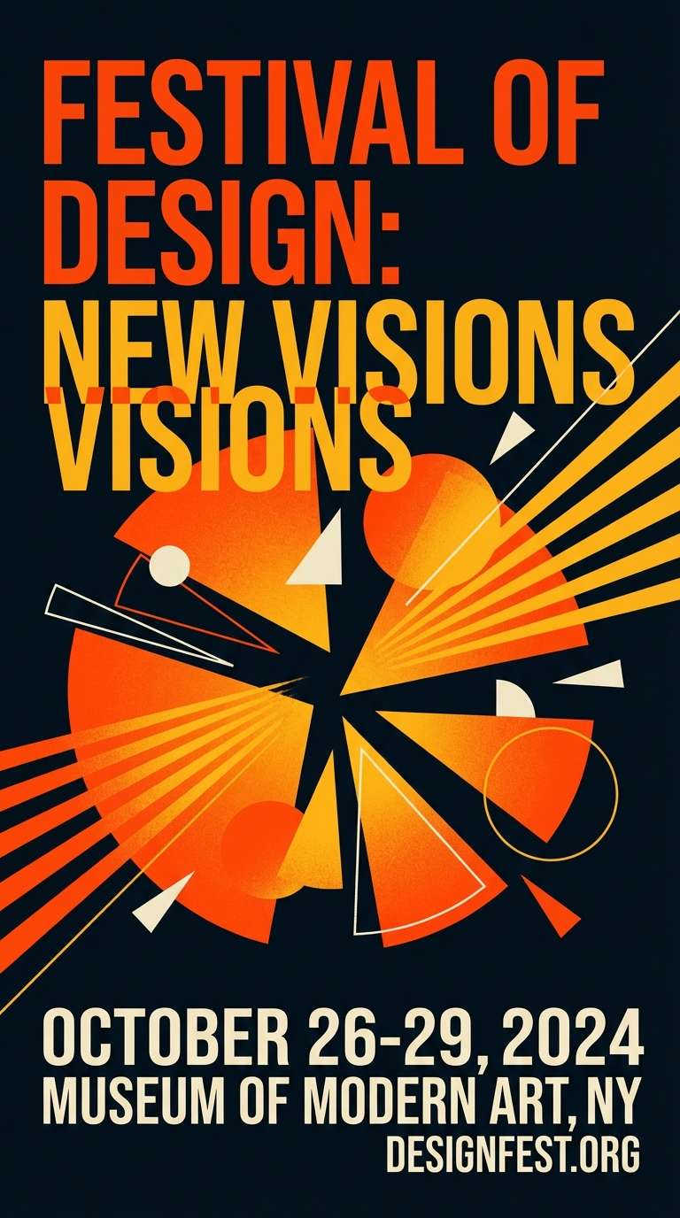 orange festival flyer