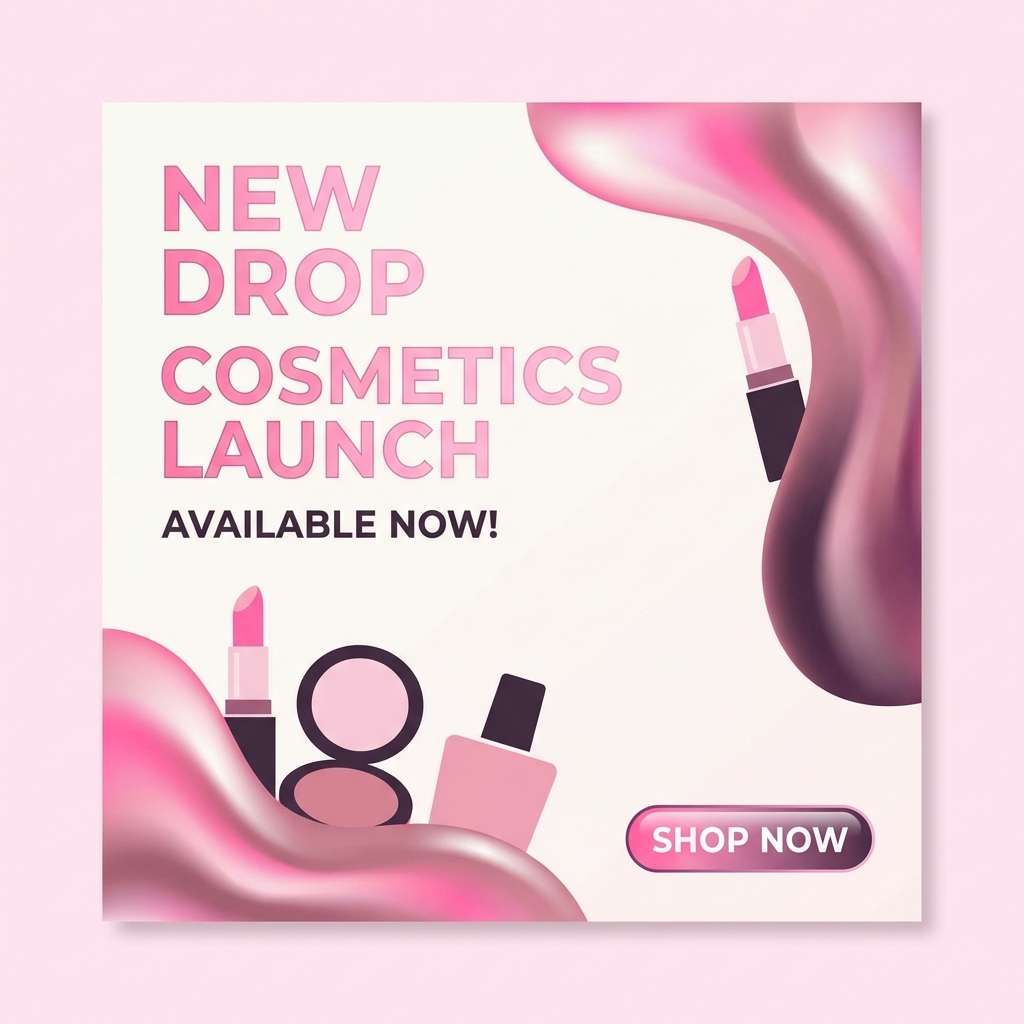 cosmetics promo graphic