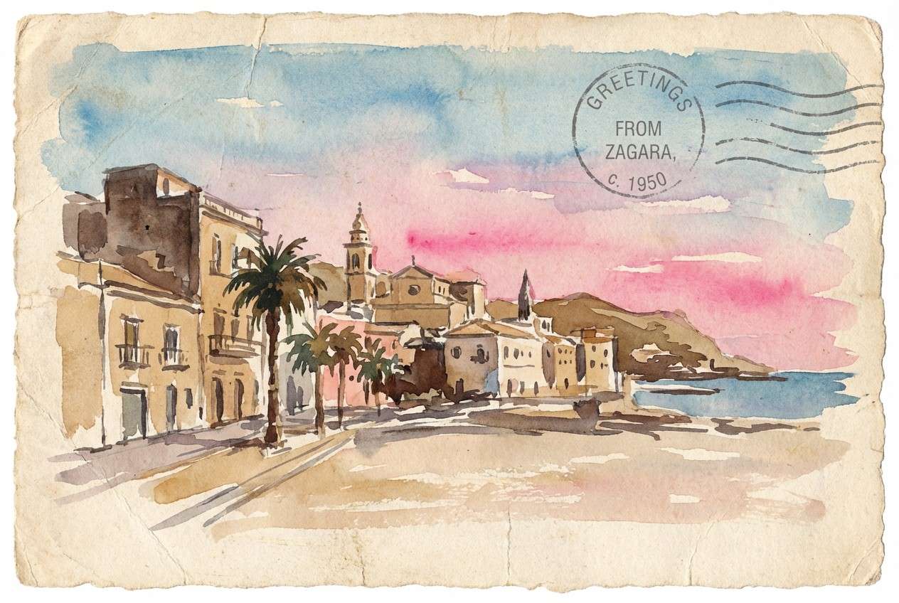 vintage postcard art