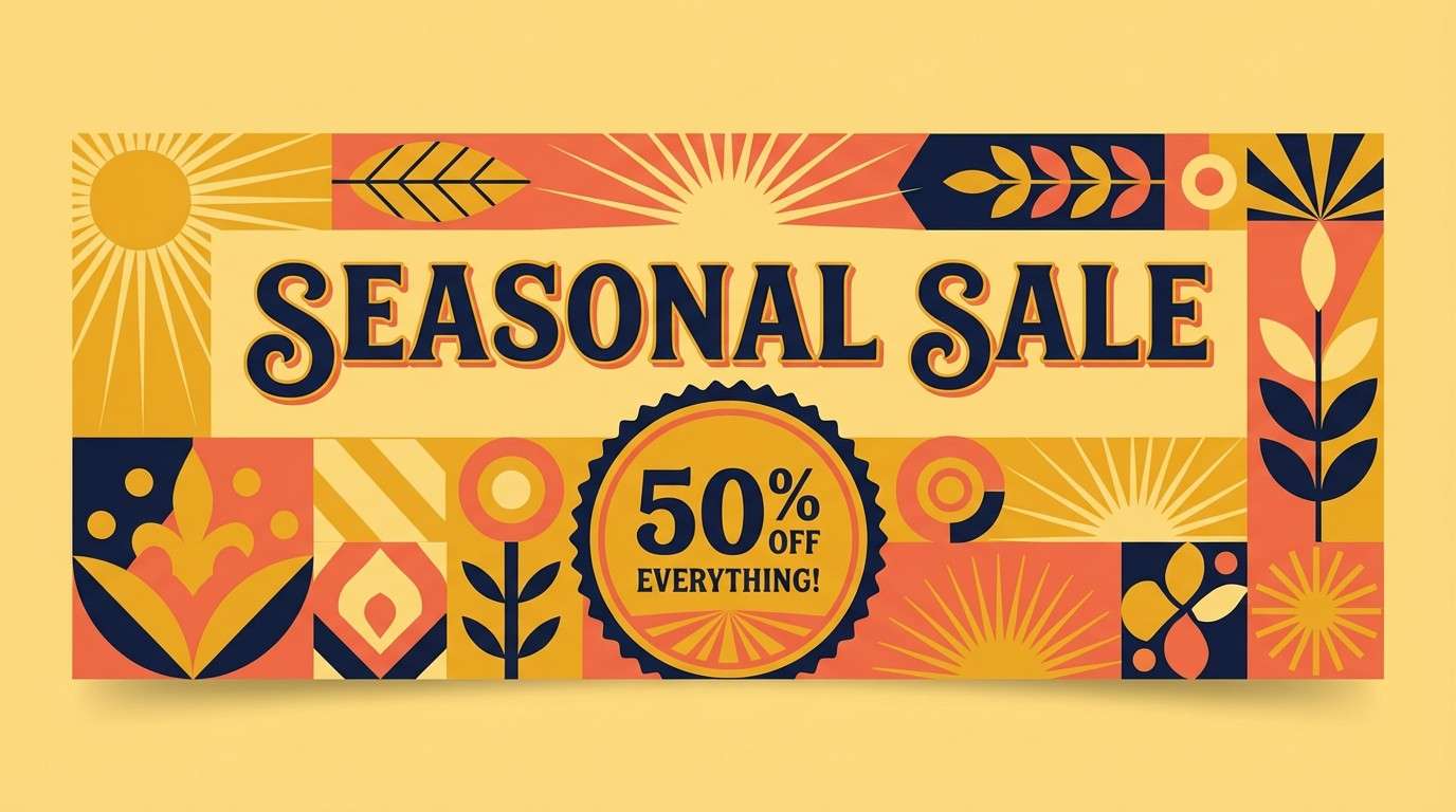 autumn sale banner design