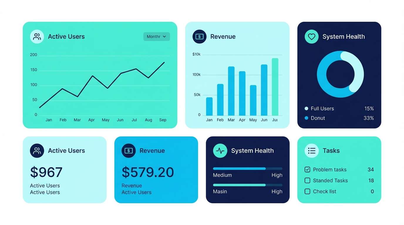aqua dashboard ui mockup