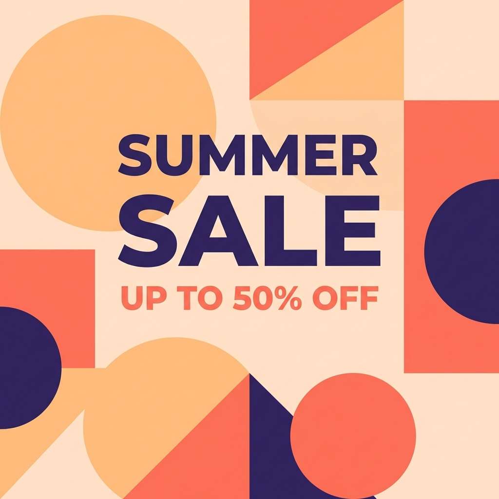 peach promo poster design