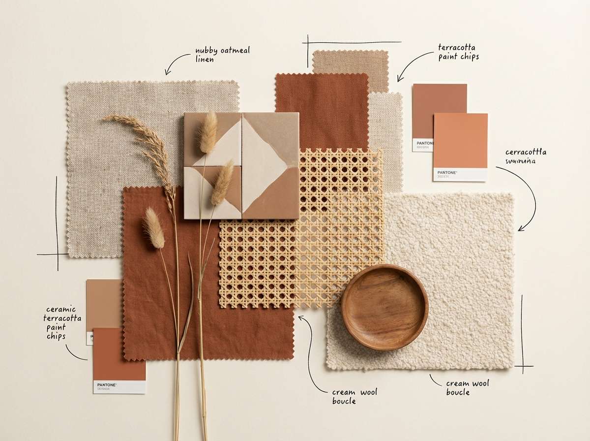 terracotta interior moodboard