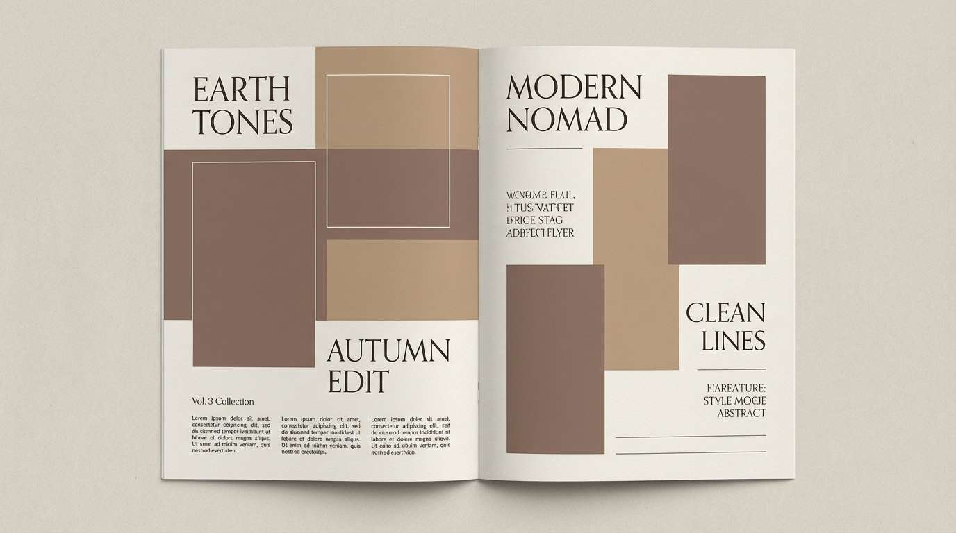 fashion lookbook spread