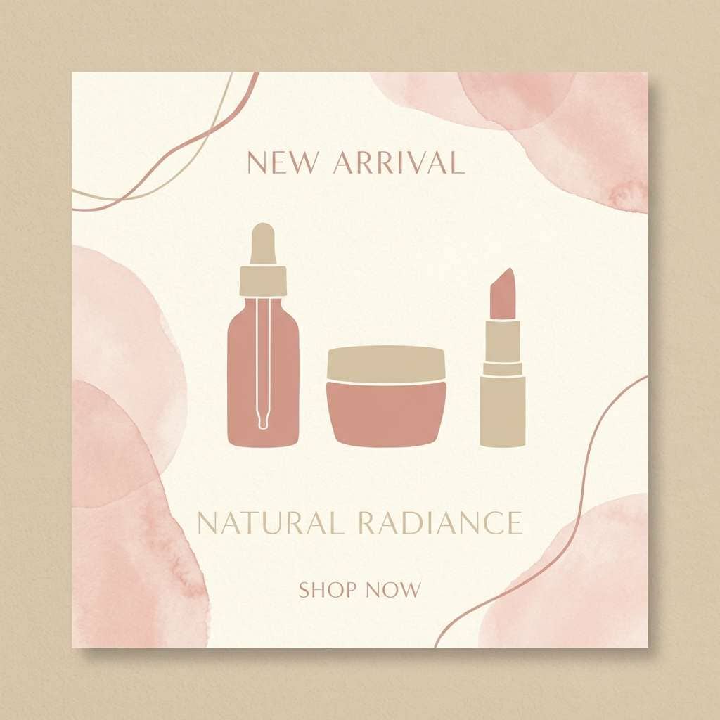 beauty social post template