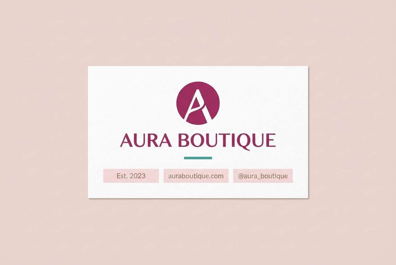 berry blossom business card